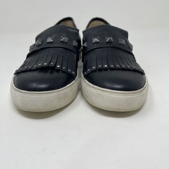 Nine West Women's Preppy Shoes Slip On Studded Black Leather Loafer US 6.5 - Picture 3 of 9